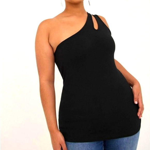❤️NWT VINTAGE TORRID FOXY FITTED ONE SHOULDER - CUT OUT - CAMI TANK - PLUS SIZE - Picture 7 of 10